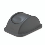 Rubbermaid Commercial Rectangular Free-Swinging Plastic Lid, Black View Product Image