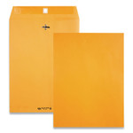 Quality Park Clasp Envelope, 28 lb Bond Weight Kraft, #90, Square Flap, Clasp/Gummed Closure, 9 x 12, Brown Kraft, 100/Box (QUA38190) View Product Image