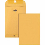 Quality Park 6 x 9 Extra Heavy-duty Kraft Clasp Envelopes - Clasp - #55 - 6" Width x 9" Length - 32 lb - Gummed Product Image 