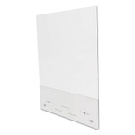 deflecto Mounting Safety Barrier with Full Shield and Brace, 31.5" x 38", Acrylic, Clear, 2/Carton View Product Image