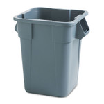 Rubbermaid Commercial Square Brute Container, 40 gal, Polyethylene, Gray (RCP353600GY) Product Image 