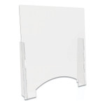 deflecto Counter Top Barrier with Pass Thru, 31.75" x 6" x 36", Polycarbonate, Clear, 2/Carton (DEFPBCTPC3136P) View Product Image