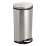 Safco Step-On Medical Receptacle, 7.5 gal, Steel, Stainless Steel (SAF9902SS) View Product Image