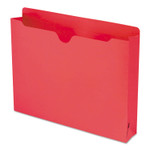 Smead Colored File Jackets with Reinforced Double-Ply Tab, Straight Tab, Letter Size, Red, 50/Box View Product Image