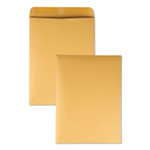 Quality Park Catalog Envelope, 28 lb Bond Weight Kraft, #12 1/2, Square Flap, Gummed Closure, 9.5 x 12.5, Brown Kraft, 250/Box QUA41565 View Product Image