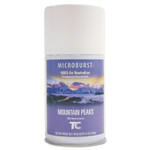 Rubbermaid Commercial TC Microburst 9000 Air Freshener Refill, Mountain Peaks, 5.3 oz Aerosol Spray, 4/Carton View Product Image