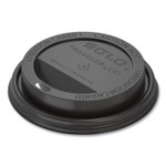 SOLO Traveler Cappuccino Style Dome Lid, Fits 10 oz to 24 oz Cups, Black, 100/Sleeve, 10 Sleeves/Carton (SCCTLB316) View Product Image
