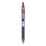 Pilot B2P Bottle-2-Pen Recycled Gel Pen, Retractable, Fine 0.7 mm, Red Ink, Translucent Blue Barrel (PIL31602) View Product Image