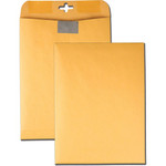 Quality Park 9 x 12 Postage Saving ClearClasp Envelopes with Reusable Redi-Tac Closure - 9" Width x 12" Length - 28 lb - Clasp - Kraft Product Image 