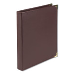 Samsill Classic Collection Ring Binder, 3 Rings, 1" Capacity, 11 x 8.5, Burgundy (SAM15134) Product Image 