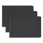 Smead Prong Fastener Premium Pressboard Report Cover, Two-Piece Prong Fastener, 3" Capacity, 11 x 17, Black/Black View Product Image