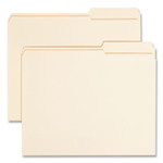 Smead Reinforced Guide Height File Folders, 2/5-Cut Tabs: Right Position, Letter Size, 0.75" Expansion, Manila, 100/Box (SMD10386) View Product Image