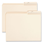 Smead Reinforced Guide Height File Folders, 2/5-Cut Printed Tabs: Right Position, Letter Size, 0.75" Expansion, Manila, 100/Box View Product Image