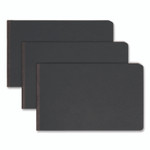 Smead Prong Fastener Pressboard Report Cover, Two-Piece Prong Fastener, 2" Capacity, 8.5 x 14, Black/Black View Product Image