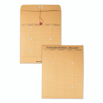 Quality Park Recycled Kraft String/Button Interoffice Envelope, #97, Two-Sided Five-Column Format, 52-Entries, 10 x 13, Brown Kraft,100/CT View Product Image