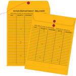 Quality Park 10 x 13 Inter-Departmental Envelopes - Inter-department - 10" Width x 13" Length - 28 lb - String/Button - Kraft Product Image 