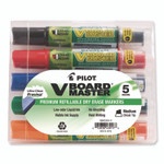 Pilot BeGreen V Board Master Dry Erase Marker, Medium Chisel Tip, Assorted Colors, 5/Pack View Product Image