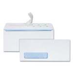 Quality Park Redi-Strip Security Tinted Envelope, Address Window, #10, Commercial Flap, Redi-Strip Closure, 4.13 x 9.5, White, 500/Box View Product Image