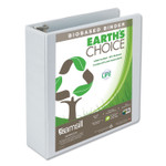 Samsill Earth's Choice Plant-Based Round Ring View Binder, 3 Rings, 3" Capacity, 11 x 8.5, White (SAM18987) View Product Image