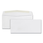 Quality Park Business Envelope, #10, Commercial Flap, Side Seam, Gummed Closure, 24 lb Bond Weight Paper, 4.13 x 9.5, White, 500/Box View Product Image