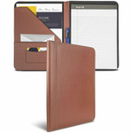 Samsill Letter Pad Folio - 8 1/2" x 11" - Leather - Tan Product Image 