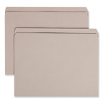 Smead Reinforced Top Tab Colored File Folders, Straight Tabs, Letter Size, 0.75" Expansion, Gray, 100/Box (SMD12310) View Product Image