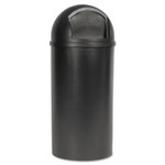 Rubbermaid Commercial Marshal Classic Container, 15 gal, Plastic, Brown (RCP816088BRO) View Product Image