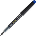 Pilot Varsity Disposable Fountain Pens - Medium Pen Point - Blue Ink - Silver, Black Barrel Product Image 