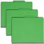 Smead Colored 2/5 Tab Cut Letter Recycled Classification Folder - 8 1/2" x 11" - 2" Expansion - 2 x 2B Fastener(s) - 2" for Folder - Top Tab Location - (SMD13702) Product Image 