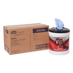 Tork Advanced ShopMax Wiper 450, 8.5 x 10, Blue, 200/Bucket, 2 Buckets/Carton (TRK450340) View Product Image