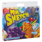 Mr. Sketch Scented Watercolor Marker, Broad Chisel Tip, Assorted Colors, 8/Set View Product Image