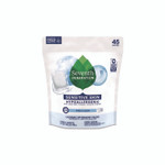 Seventh Generation Natural Laundry Detergent Packs, Powder, Unscented, 45 Packets/Pack, 8/Carton View Product Image