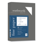 Southworth 25% Cotton Business Paper, Red Margin Rule, 95 Bright, 20 lb Bond Weight, 8.5 x 11, White, 500 Sheets/Ream (SOU403CR) View Product Image