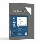 Southworth 100% Cotton Business Paper - Letter - 8 1/2" x 11" - 32 lb Basis Weight - Wove - Acid-free, Watermarked - (SOUJD18C) Product Image 
