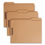 Smead Top Tab Fastener Folders, 1/3-Cut Tabs: Assorted, 0.75" Expansion, 2 Fasteners, Letter Size, Kraft Exterior, 50/Box View Product Image