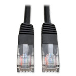 Tripp Lite CAT5e 350 MHz Molded Patch Cable, 10 ft, Black (TRPN002010BK) View Product Image