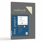 Southworth 25% Cotton Business Cover Stock - Letter - 8 1/2" x 11" - 65 lb Basis Weight - Linen, Textured - Acid-free, Lignin-free Product Image 
