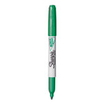 Sharpie Metallic Fine Point Permanent Markers, Fine Bullet Tip, Green, Dozen (SAN2029679) Product Image 