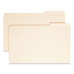 Smead Reinforced Tab Manila File Folders, 1/3-Cut Tabs: Right Position, Legal Size, 0.75" Expansion, 11-pt Manila, 100/Box (SMD15337) View Product Image