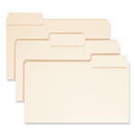 Smead SuperTab Top Tab File Folders, 1/3-Cut Tabs: Assorted, Legal Size, 0.75" Expansion, 14-pt Manila, 50/Box (SMD15401) View Product Image
