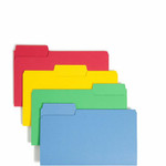 Smead SuperTab 1/3 Tab Cut Legal Recycled Top Tab File Folder - 8 1/2" x 14" - 3/4" Expansion - Top Tab Location - Assorted Tab Position - 14 pt. - (SMD15410) Product Image 