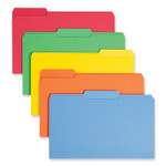Smead Colored File Folders, 1/3-Cut Tabs: Assorted, Legal Size, 0.75" Expansion, Assorted Colors, 100/Box View Product Image