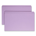 Smead Reinforced Top Tab Colored File Folders, Straight Tabs, Legal Size, 0.75" Expansion, Lavender, 100/Box (SMD17410) View Product Image