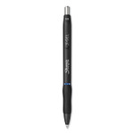 Sharpie S-Gel S-Gel High-Performance Gel Pen, Retractable, Fine 0.5 mm, Blue Ink, Black Barrel, Dozen (SAN2096146) View Product Image