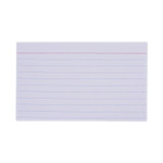 Universal Ruled Index Cards, 3 x 5, White, 100/Pack UNV47210 (UNV47210) View Product Image