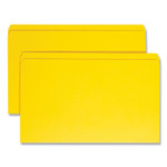Smead Reinforced Top Tab Colored File Folders, Straight Tabs, Legal Size, 0.75" Expansion, Yellow, 100/Box View Product Image