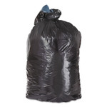 Trinity Plastics Low-Density Can Liners, 56 gal, 1.3 mil, 43" x 47", Black, 100/Carton (TRNML4347H) View Product Image