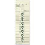 TOPS Time Clock Cards, Replacement for 3200, One Side, 3.5 x 10.5, 500/Box (TOP1253) View Product Image