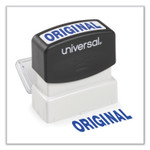 Universal Message Stamp, ORIGINAL, Pre-Inked One-Color, Blue (UNV10060) View Product Image