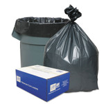 Platinum Plus Can Liners, 56 gal, 1.55 mil, 43" x 48", Gray, 10 Bags/Roll, 5 Rolls/Carton (WBIPLA4770) Product Image 